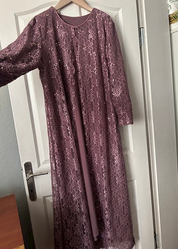 Nakışlı Uzun Kollu Kadın Abiye - Görsel 2