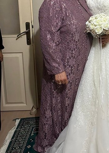 Nakışlı Uzun Kollu Kadın Abiye - Görsel 4