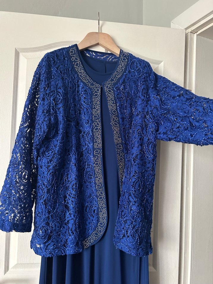 Dantel Detaylı Uzun Kadın Abiye - Görsel 2