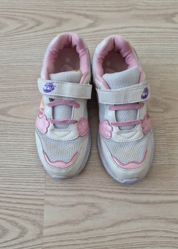 Kız Çocuk Pembe Cırt Cırtlı Spor Ayakkabı