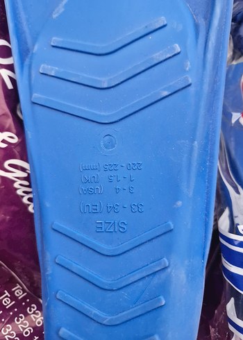 Mavi Erkek Su Ayakkabısı Velcro Bantlı - Görsel 2