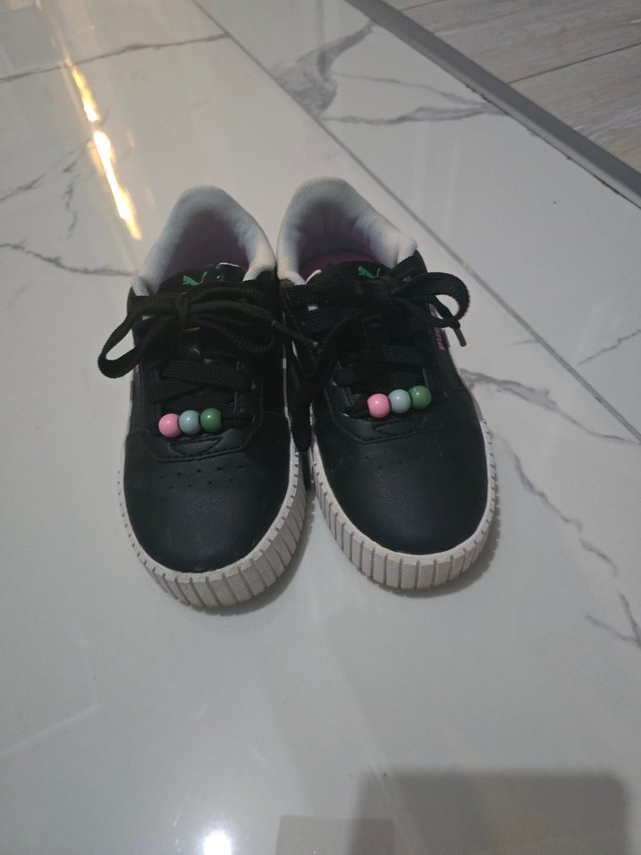 Siyah Bağcıklı kız çocuk Spor Ayakkabı - Görsel 2