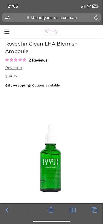  Beden Renk Rovectin Clean Serum