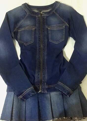 Benetton Jeans Orijinal Kot Ceket 