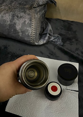 Siyah Termos Şişesi - Görsel 3