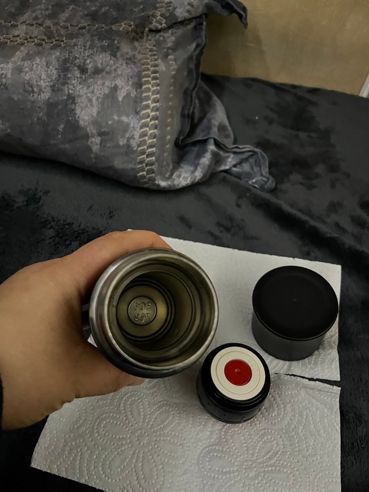 Siyah Termos Şişesi - Görsel 3