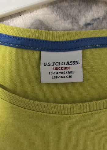 U.S Polo Assn. Sarı Erkek Çocuk Kısa Kollu Baskılı Tişört