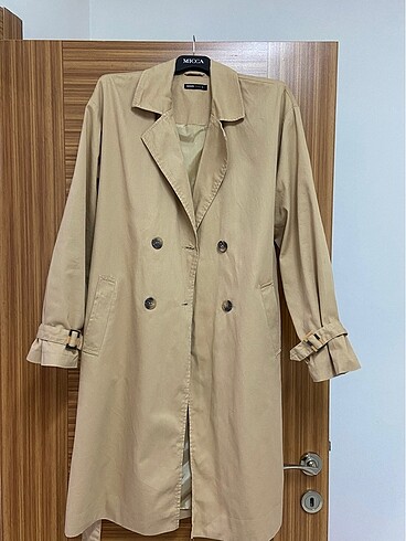 l Beden Astarlı camel trençkot
