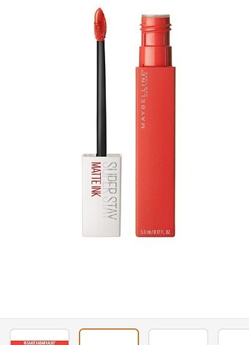 Beden kırmızı Renk Likit Mat Ruj - SuperStay Matte Ink L...