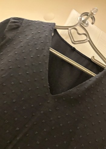 Siyah V Yakalı elbise - Görsel 3