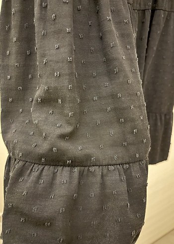 Siyah V Yakalı elbise - Görsel 2