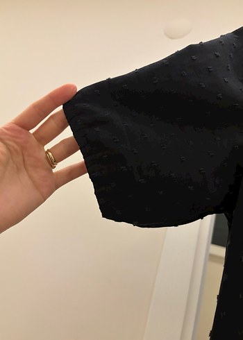 Siyah V Yakalı elbise - Görsel 4