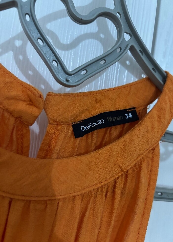 Turuncu elbise - Görsel 4