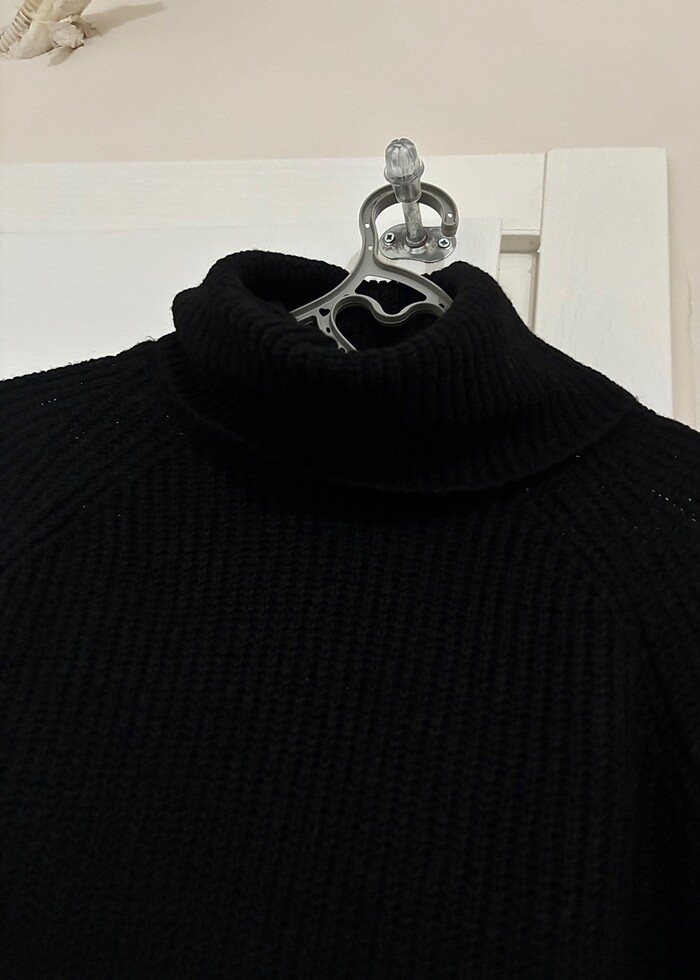 Triko boğazlı elbise - Görsel 4