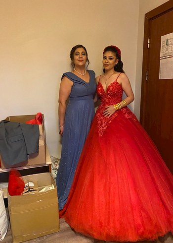 Boncuk işleme kına elbisesi - Görsel 5