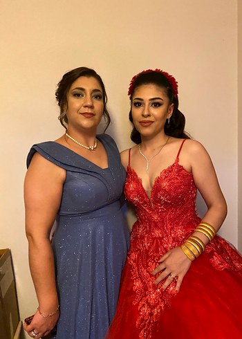 Boncuk işleme kına elbisesi - Görsel 6