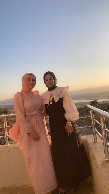 38 Beden pembe Renk Kevser Bahadır toz pembe alisa abiye