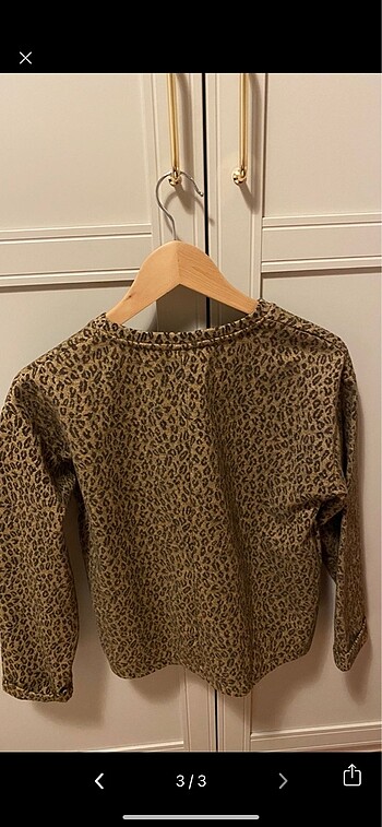 m Beden Zara kadın leopar sweat