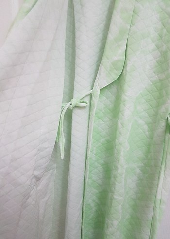 Kadın Pastel Yeşil Bağlamalı sabahlık - Görsel 5