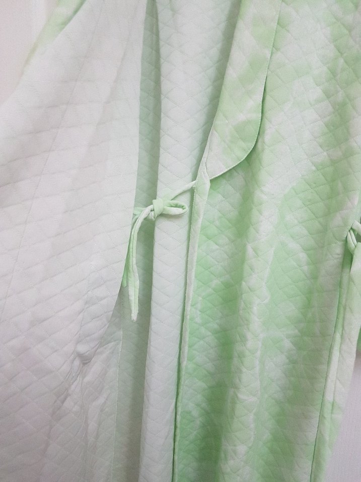 Kadın Pastel Yeşil Bağlamalı sabahlık - Görsel 5