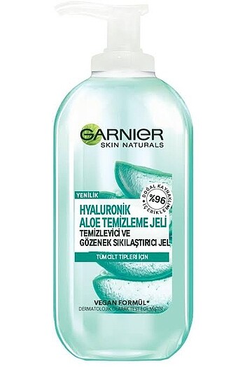 Garnier hyaluronik aloe temizleme jeli