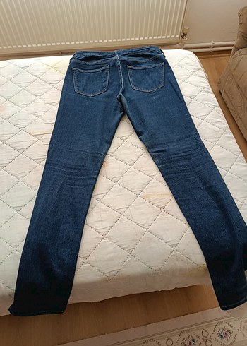 Kadın H&M Mavi Denim Midi Boy Kot Pantolon - Görsel 5