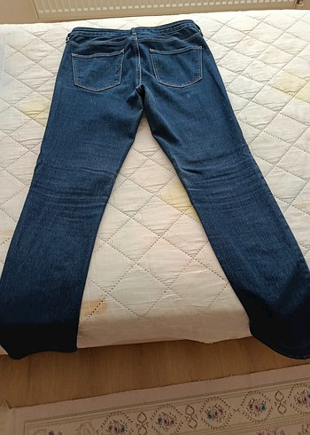 Kadın H&M Mavi Denim Midi Boy Kot Pantolon - Görsel 2