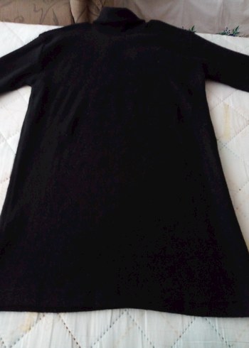 Siyah Kadın Boğazlı Triko Kazak - Görsel 3