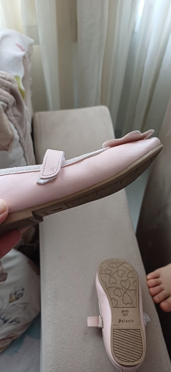 Kız Çocuk Pembe Fiyonk Detaylı Babet - Görsel 3