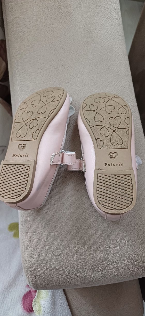 Kız Çocuk Pembe Fiyonk Detaylı Babet - Görsel 2