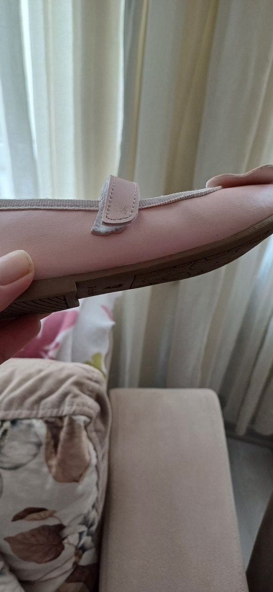 Kız Çocuk Pembe Fiyonk Detaylı Babet - Görsel 4