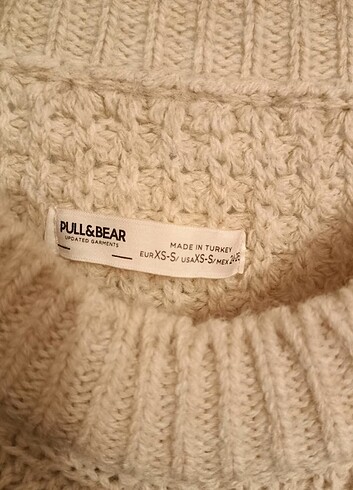 s Beden ten rengi Renk Pull and Bear salaş kazak 