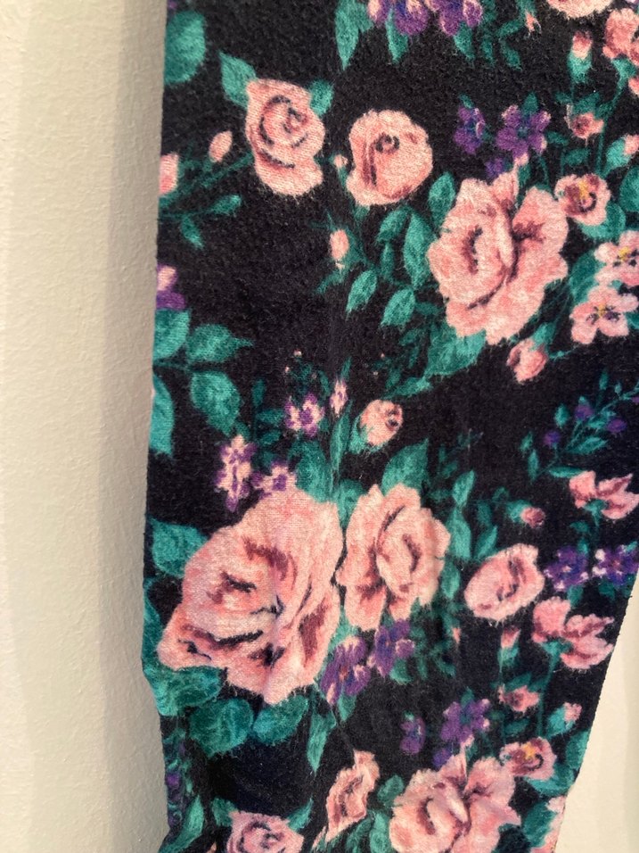 Çiçek Desenli Rahat Kız Tayt - Görsel 2