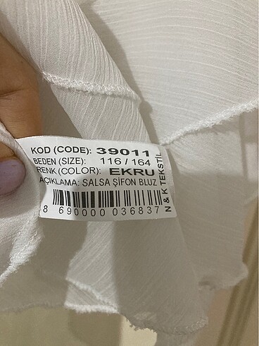 6 Yaş Beden Çocuk Bluz