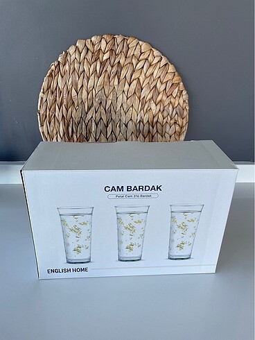 ENGLISH HOME 3 LÜ CAM BARDAK