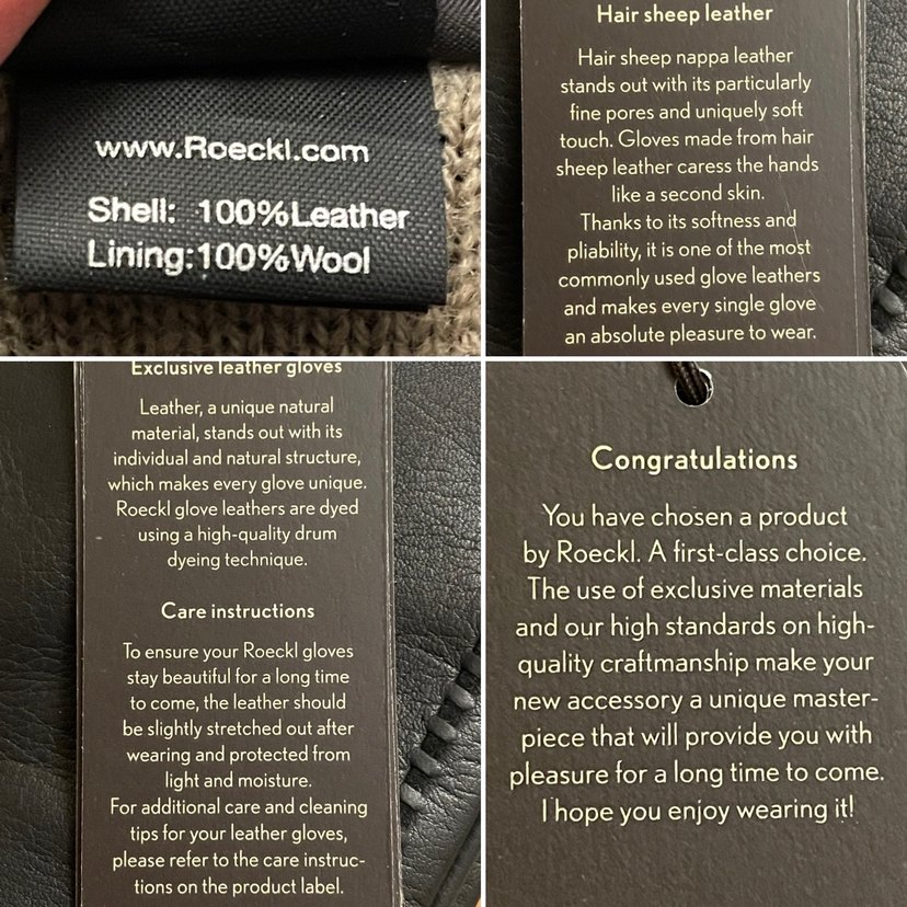 Siyah Deri Kadın Eldiveni - Görsel 4