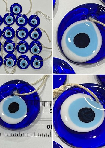 17 adet 4 cm cam nazar boncuğu - Görsel 2