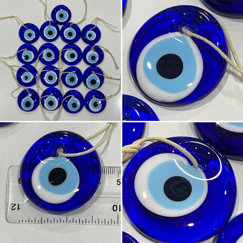 17 adet 4 cm cam nazar boncuğu - Görsel 2