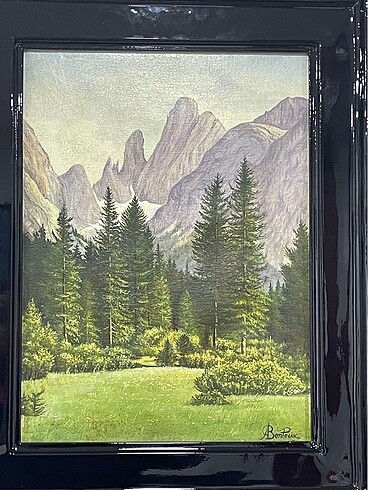 Diğer Antika yağlıboya fransız asker ressam