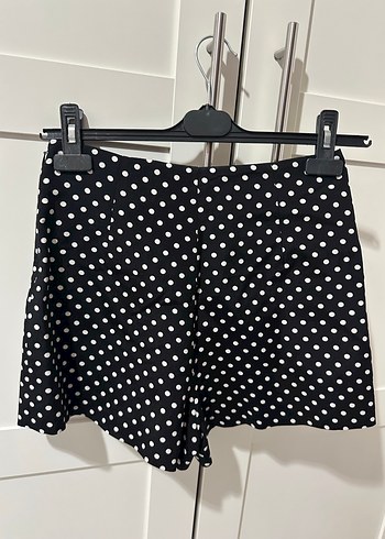 s Beden lacivert Renk Zara Puantiyeli Etek