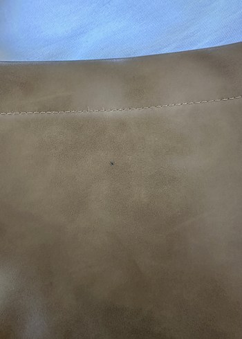 Beden haki Renk Haki Deri Minimalist Kadın Çantası