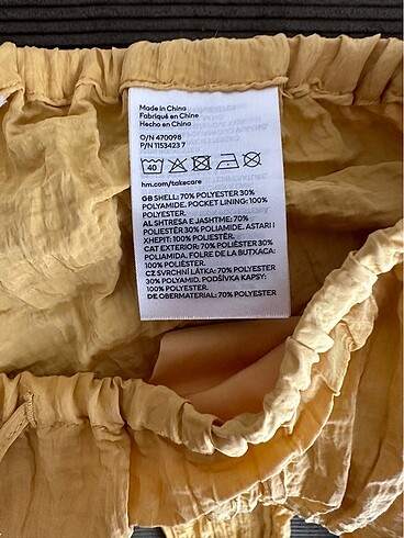 34 Beden H&M Geniş Pull-on Pantolon.