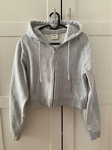 Pull&Bear Kapüşonlu Crop Sweat