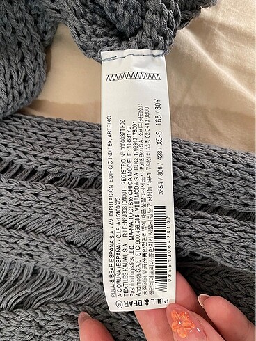 s Beden Pull &Bear Örgü Crop