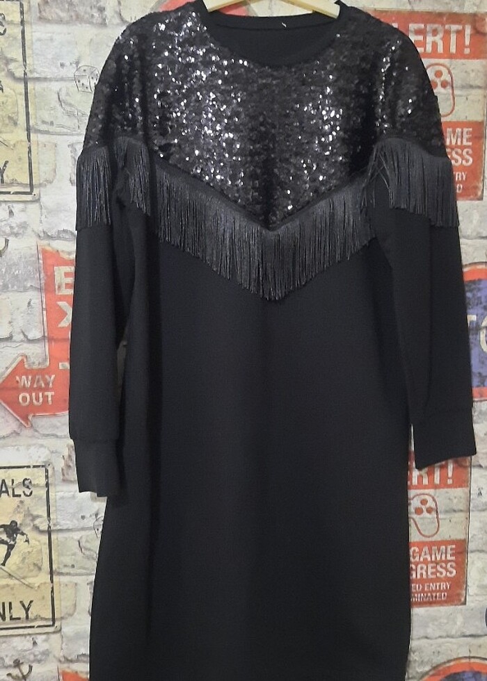 Pul payetli tunik - Görsel 2