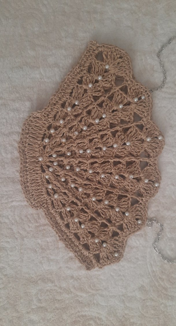 Hasır midye modeli çanta - Görsel 3