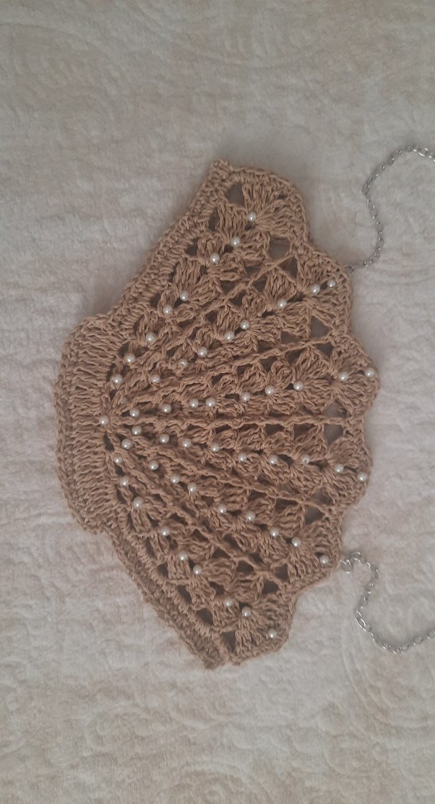 Hasır midye modeli çanta - Görsel 2