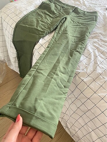 Haki kumaş pantolon