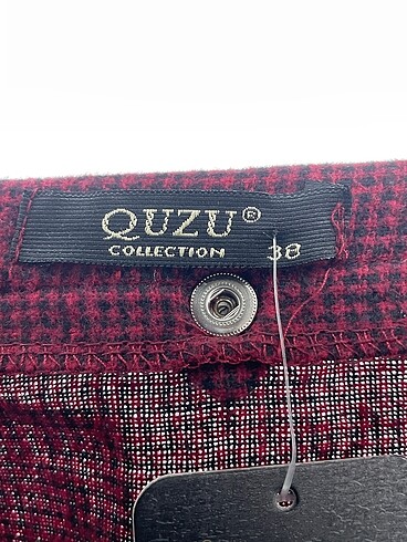 38 Beden bordo Renk Quzu Mini Etek %70 İndirimli.