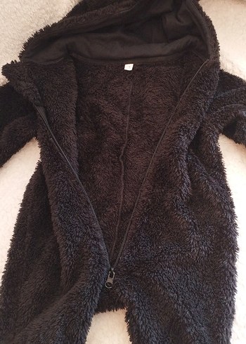 Siyah Peluş Bebek Tulumu - Görsel 5